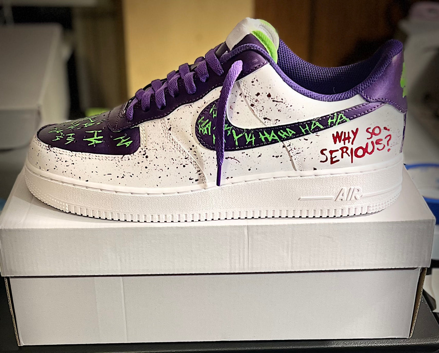 Custom Joker Air Force 1’s